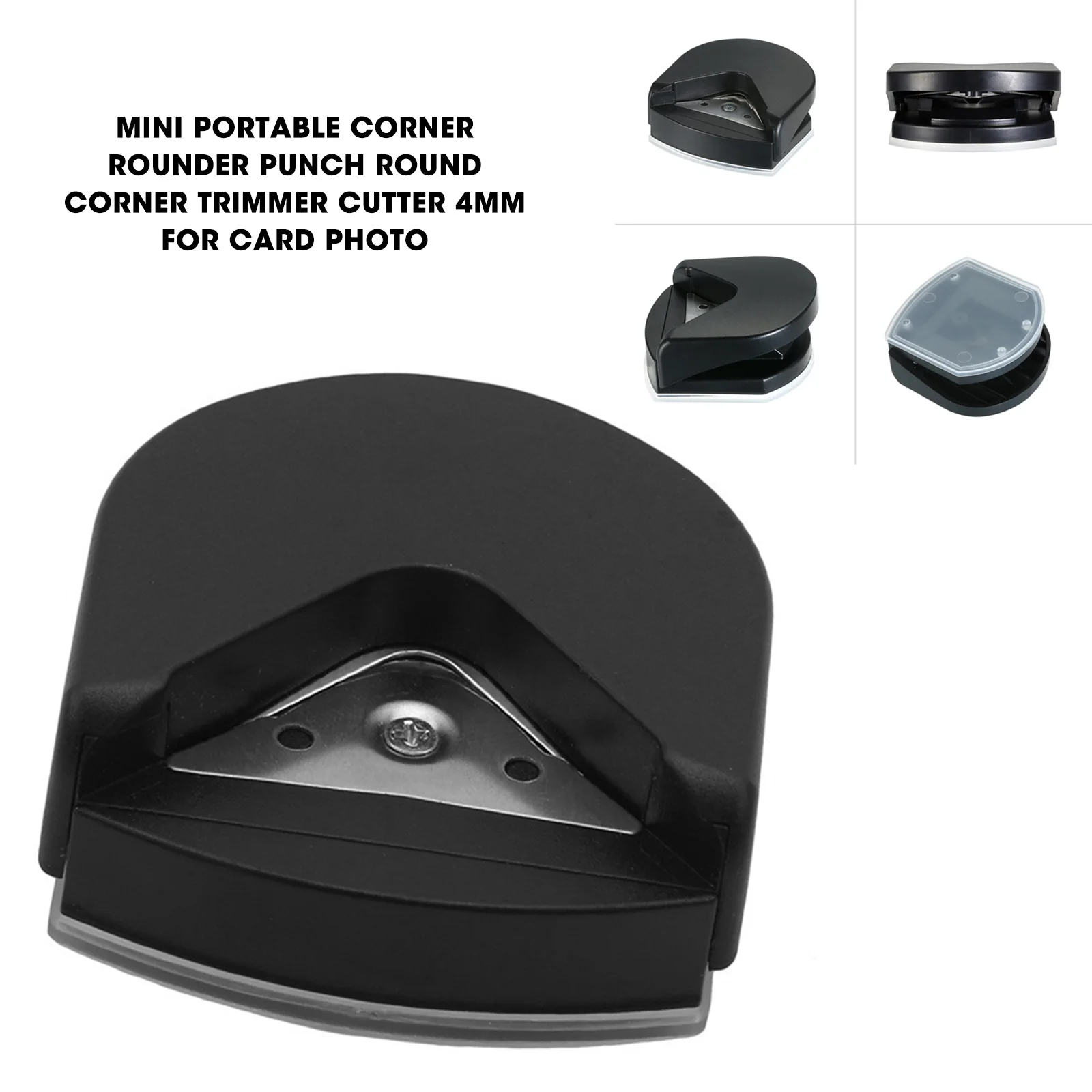 Mini Portable Corner Rounder Punch Round Corner Trimmer Cutter 4mm for Card Photo
Mini Portable Corner Rounder Punch Round Corner Trimmer Cutter 4mm for Card Photo