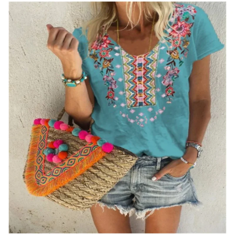 Женская летняя повседневная футболка Kanchii с V-образным вырезом, топ с 3D принтом, свободная Винтажная Футболка Y2K, удобная уличная футболка с коротким рукавом
Женская летняя повседневная футболка Kanchii с V-образным вырезом, топ с 3D принтом, свободная Винтажная Футболка Y2K, удобная уличная футболка с коротким рукавом