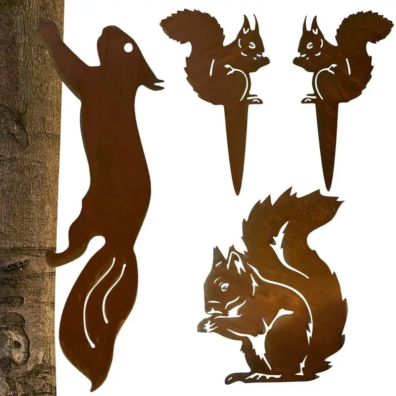 Metal Squirrel Silhouette Animal Silhouette Elegant Garden Design Outdoor Garden Decor Iron Garden Yard Decoration Brown Art
Metal Squirrel Silhouette Animal Silhouette Elegant Garden Design Outdoor Garden Decor Iron Garden Yard Decoration Brown Art