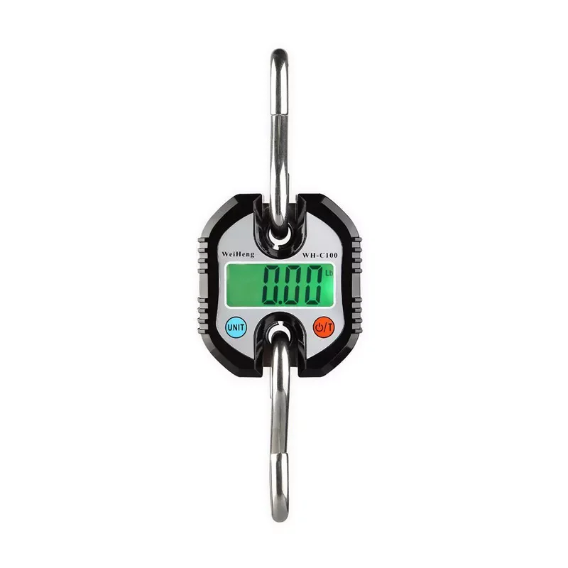 150kg/50g LCD Portable Stainless Steel Handheld Fishing Luggage Weighing Digital Hanging Crane Scale 
150kg/50g LCD Portable Stainless Steel Handheld Fishing Luggage Weighing Digital Hanging Crane Scale