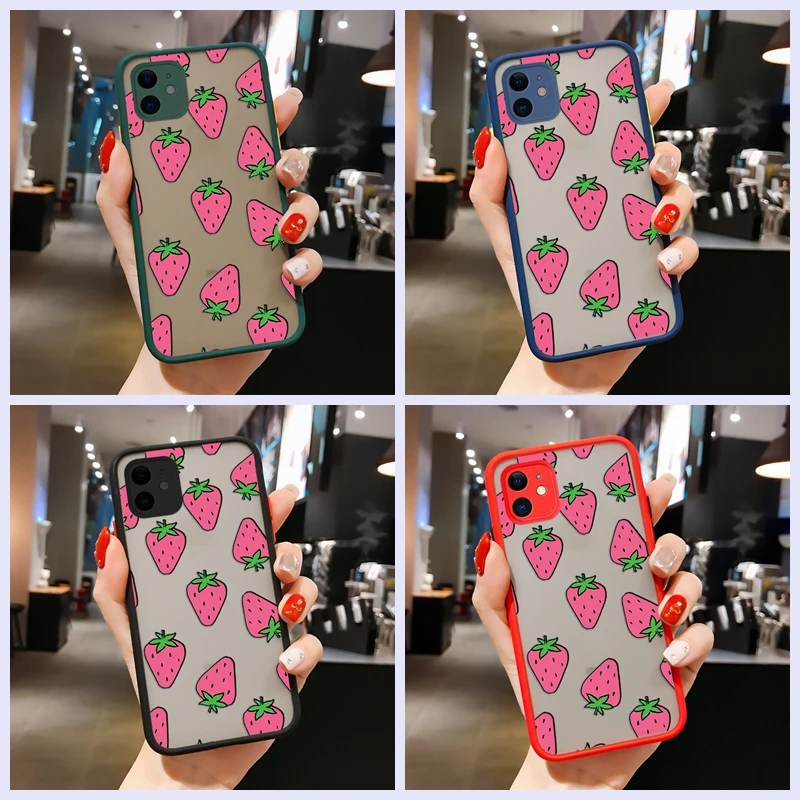 Strawberry Case For Xiaomi POCO M3 X3 NFC 9 9T CC9 CC9E Pro Note10 Phone Case Shockproof Armor Matte Phone Fashion
Strawberry Case For Xiaomi POCO M3 X3 NFC 9 9T CC9 CC9E Pro Note10 Phone Case Shockproof Armor Matte Phone Fashion