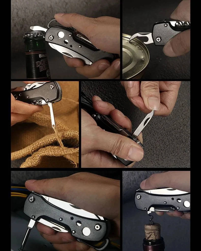 Folding Multi-function Knife Portable Tool Knife Outdoor Multi-purpose Combination Knife and Scissors Emergency Equipment Tool
Folding Multi-function Knife Portable Tool Knife Outdoor Multi-purpose Combination Knife and Scissors Emergency Equipment Tool