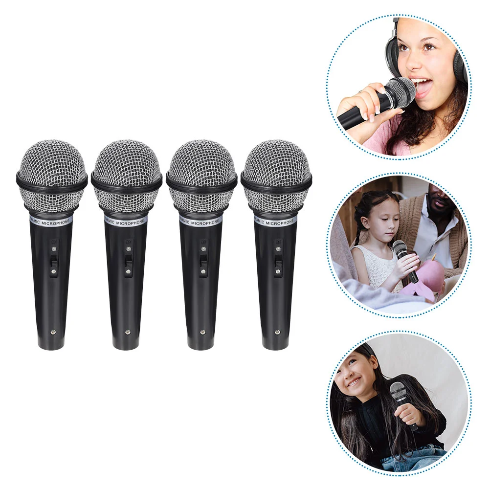 4Pcs Funny Kids Microphone Microphone Interactive Microphone Prop for Children Playing School
4Pcs Funny Kids Microphone Microphone Interactive Microphone Prop for Children Playing School