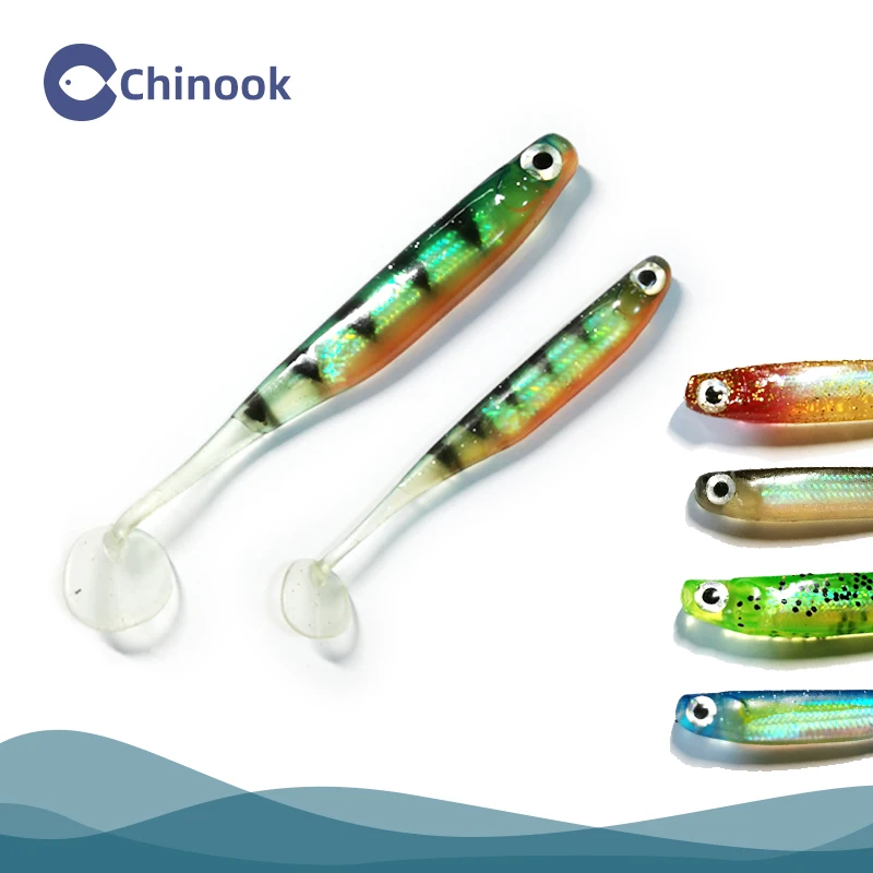 Chinook 70/90mm Fish soft bait Lure 3D eyes T-tail Silicone Bait Swimbait Streamer Sea Fishing Spoon Lure Wobbler
Chinook 70/90mm Fish soft bait Lure 3D eyes T-tail Silicone Bait Swimbait Streamer Sea Fishing Spoon Lure Wobbler