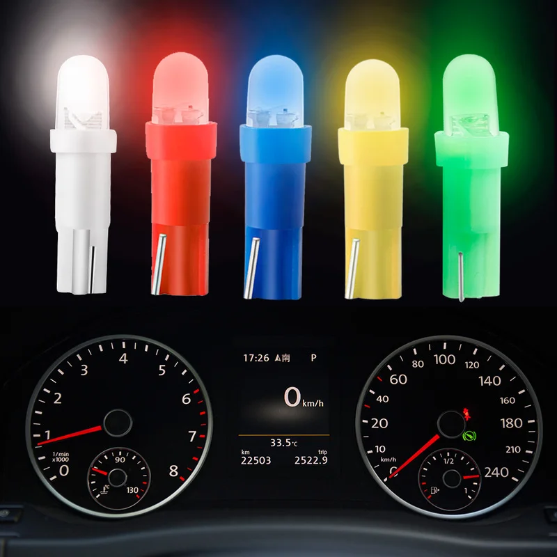 10Pcs Car Instrument Bulb T5 COB LED Lamp Car Interior Dashboard Panel Light Low Power Automobile Interior Lights 12V
10Pcs Car Instrument Bulb T5 COB LED Lamp Car Interior Dashboard Panel Light Low Power Automobile Interior Lights 12V