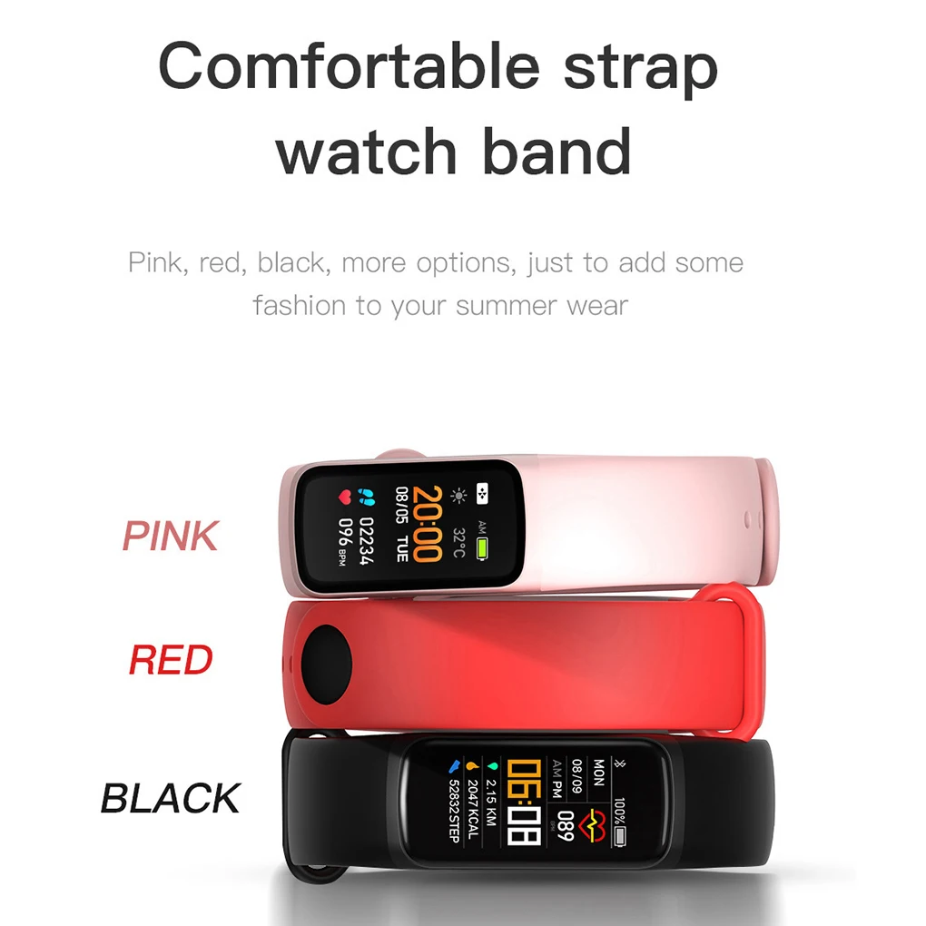 Fitness Bracele Waterproof Sport Fitness Tracker Blood Pressure Heart Rate Pedometer Smart Band Watch For Android IOS
Fitness Bracele Waterproof Sport Fitness Tracker Blood Pressure Heart Rate Pedometer Smart Band Watch For Android IOS