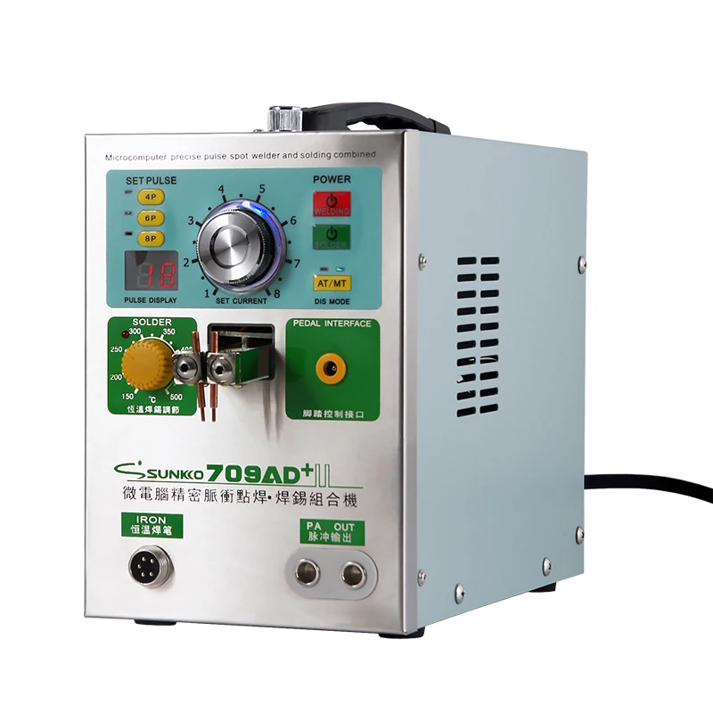 3 In 1 709AD+ Battery Pulse Spot Welder 110V For 18650 Pack Welding + 70B lithium Welding Pen machine
3 In 1 709AD+ Battery Pulse Spot Welder 110V For 18650 Pack Welding + 70B lithium Welding Pen machine