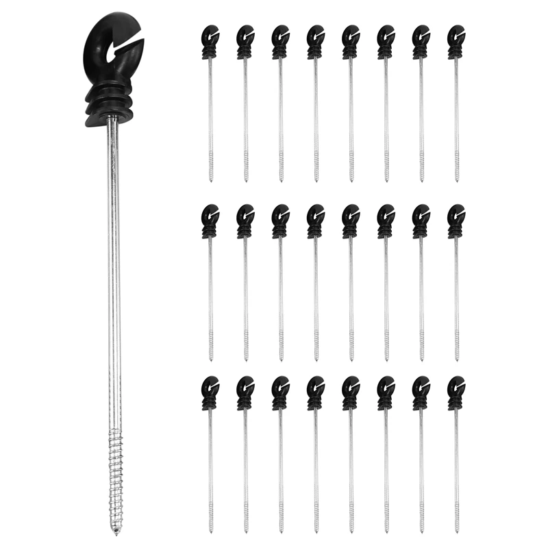 25 PCS Electric Fence Distance Insulators, Plastic Ring Insulators Long Distance Screw For Wooden Post
25 PCS Electric Fence Distance Insulators, Plastic Ring Insulators Long Distance Screw For Wooden Post