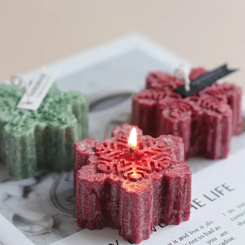 DIY Christmas Snowflake Silicone Mold Food Grade Home Fondant Drops Scented Candle Decorative Plaster Mold Kitchen Accessories
DIY Christmas Snowflake Silicone Mold Food Grade Home Fondant Drops Scented Candle Decorative Plaster Mold Kitchen Accessories