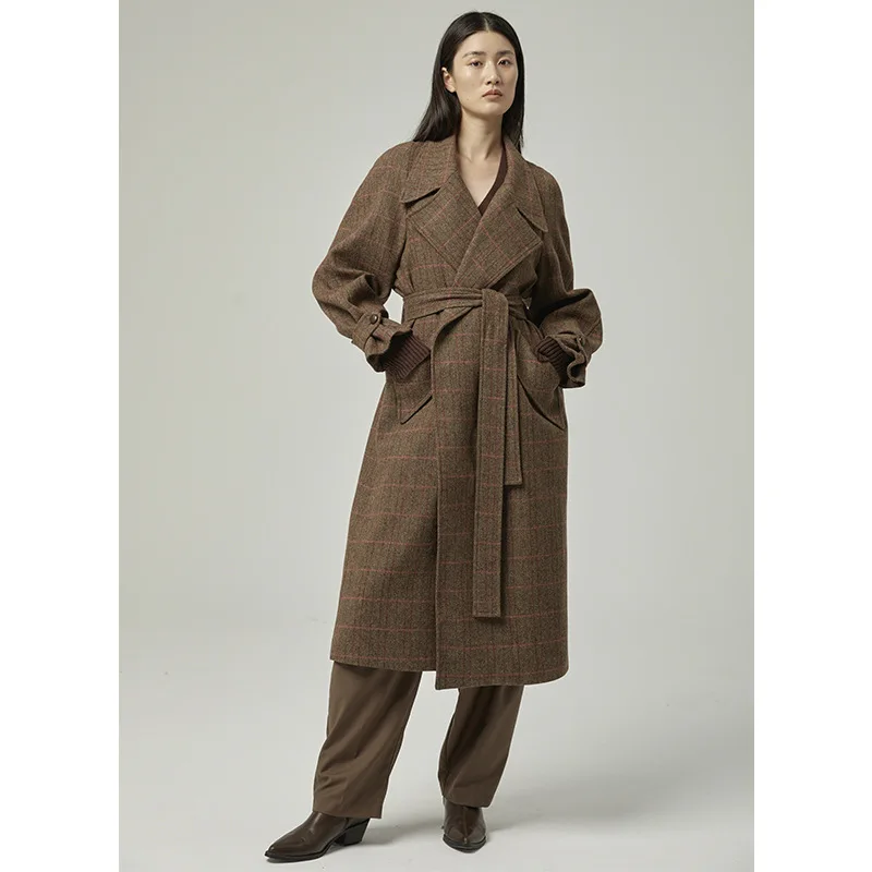 IOO 2022 Autumn/Winter Tweed Jacket Women's British Style Pattern Loose Wide Version Single Faced Wool Coat Low Classic
IOO 2022 Autumn/Winter Tweed Jacket Women's British Style Pattern Loose Wide Version Single Faced Wool Coat Low Classic