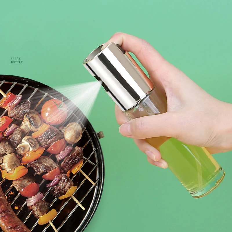 Transparent Glass Quantitative Spray Oil Spray Bottle Household Oil Pot Cooking Oil Barbecue Fat-Reducing Kitchen Tools
Transparent Glass Quantitative Spray Oil Spray Bottle Household Oil Pot Cooking Oil Barbecue Fat-Reducing Kitchen Tools