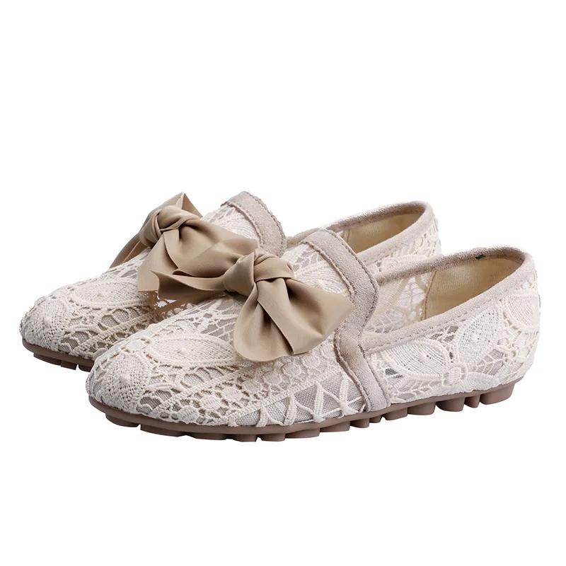 Newest Summer Lace Flat Shoes Women Bow Ballet Flats Lady Slip on Loafers Cloth Shoes Hollow Breathable Air Mesh Large
Newest Summer Lace Flat Shoes Women Bow Ballet Flats Lady Slip on Loafers Cloth Shoes Hollow Breathable Air Mesh Large