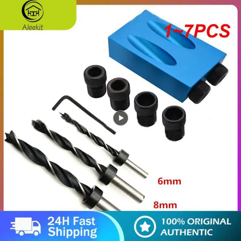 1~7PCS Pocket Hole Screw Jig 15 Degrees Dowel Drill Joinery Kit Carpenters Wood Woodwork Guides Joint Angle Locator Tool
1~7PCS Pocket Hole Screw Jig 15 Degrees Dowel Drill Joinery Kit Carpenters Wood Woodwork Guides Joint Angle Locator Tool