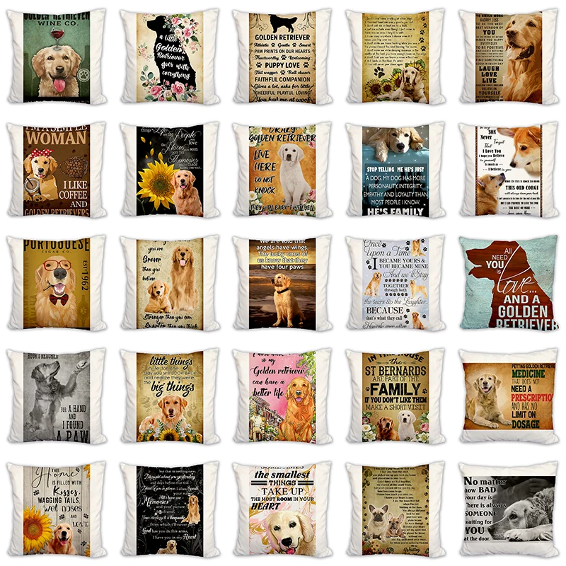 animals dogs Golden Retriever Luxury Throw Pillow Case Cushion Cover Home Living Room Decorative Pillows For Sofa Bed Car 45*45
animals dogs Golden Retriever Luxury Throw Pillow Case Cushion Cover Home Living Room Decorative Pillows For Sofa Bed Car 45*45