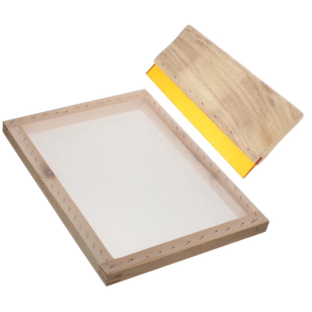 Screen Printing Frame Print Scraper Wooden Ink Squeegee Kit Stencils Silk Oiliness Supplies Printmaking Machine Starter Diy
Screen Printing Frame Print Scraper Wooden Ink Squeegee Kit Stencils Silk Oiliness Supplies Printmaking Machine Starter Diy