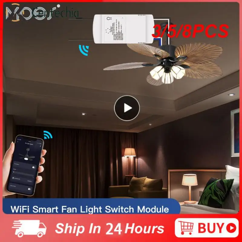 3/5/8PCS Fan On-off Device Adjust 3-speed Smart Fan Switch Power-off Memory Function Networking Technology
3/5/8PCS Fan On-off Device Adjust 3-speed Smart Fan Switch Power-off Memory Function Networking Technology