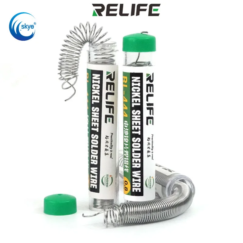 RELIFE RL-444 Battery Metal Board Soldering Tin Wire 0.8mm No Need Spot Welding Machine Soldering Line Repairing
RELIFE RL-444 Battery Metal Board Soldering Tin Wire 0.8mm No Need Spot Welding Machine Soldering Line Repairing