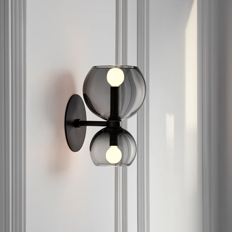 Nordic Simple Bedside Wall Lamp Bedroom Staircase Corridor Magic Bean Glass Personality Living Room Background E14 Wall Lamp
Nordic Simple Bedside Wall Lamp Bedroom Staircase Corridor Magic Bean Glass Personality Living Room Background E14 Wall Lamp