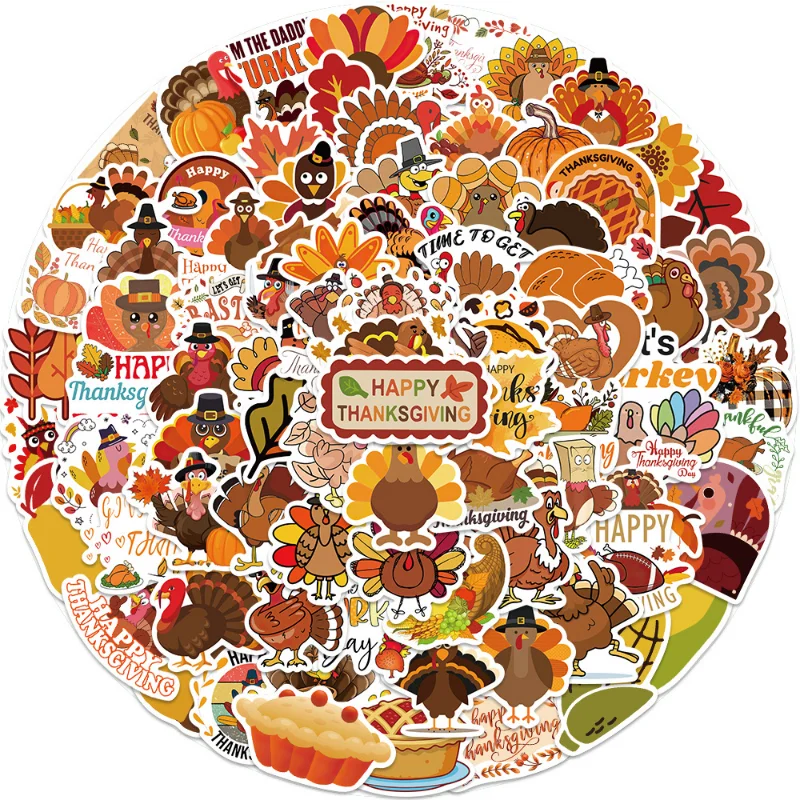 50/100PCS Cartoon Animal Turkey Stickers for Stationery Laptop Cute Thanksgiving Day Sticker Craft Supply Scrapbooking Material
50/100PCS Cartoon Animal Turkey Stickers for Stationery Laptop Cute Thanksgiving Day Sticker Craft Supply Scrapbooking Material