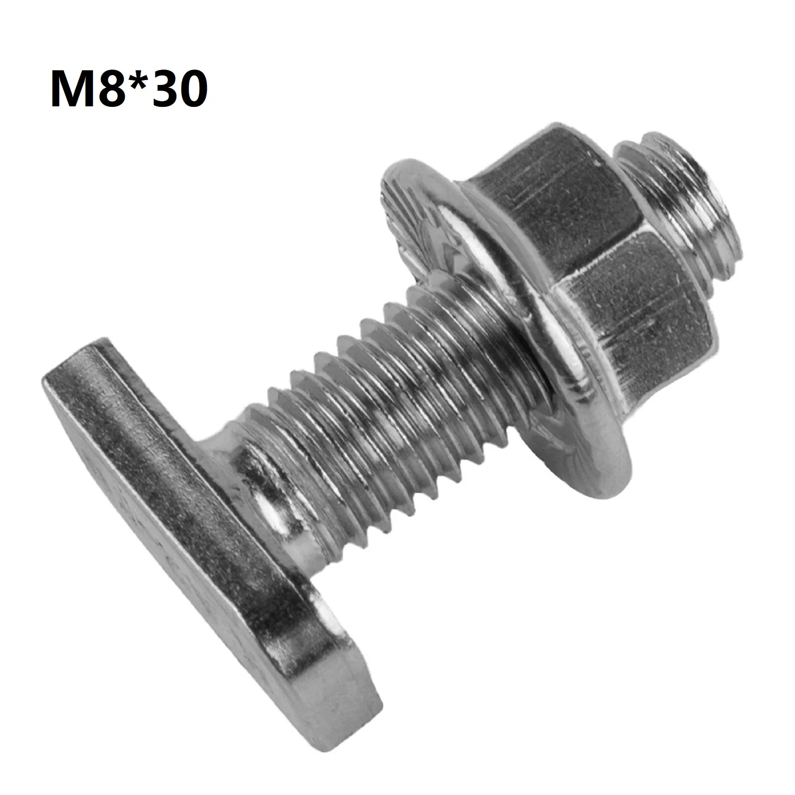 304 Stainless Steel Hammer Head Screws With Flange Nuts M8 (Pack Of 20) DIN 6923 European Standard T Type Screw Kit M8*20/M8*25
304 Stainless Steel Hammer Head Screws With Flange Nuts M8 (Pack Of 20) DIN 6923 European Standard T Type Screw Kit M8*20/M8*25