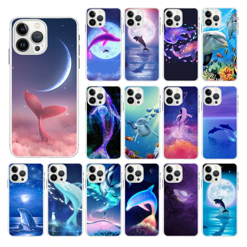 Dolphin Whale Funda Cell phone case For iphone 14 13 12 11 Pro Max XS XR X 8 7 Plus SE2 Mobile Phones Case
Dolphin Whale Funda Cell phone case For iphone 14 13 12 11 Pro Max XS XR X 8 7 Plus SE2 Mobile Phones Case