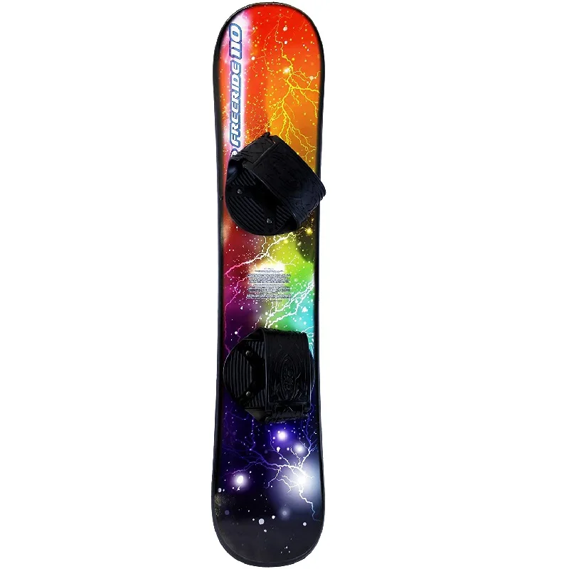 110 Cm Freeride Snowboard - Adjustable Bindings - for Beginners and Experienced Riders, Graphic
110 Cm Freeride Snowboard - Adjustable Bindings - for Beginners and Experienced Riders, Graphic