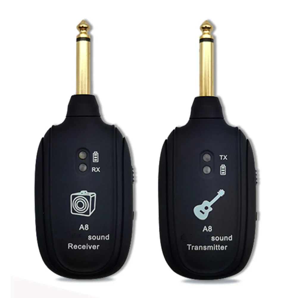 UHF Guitar Wireless System Transmitter Receiver Built-in Rechargeable Wireless Guitar Transmitter For Guitar Bass Accessories
UHF Guitar Wireless System Transmitter Receiver Built-in Rechargeable Wireless Guitar Transmitter For Guitar Bass Accessories