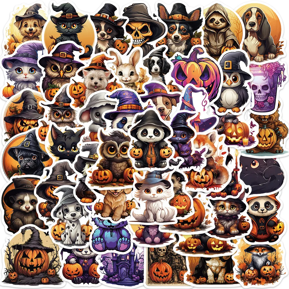 50Pcs/Lot Wholesale Cartoon Halloween Stickers Waterproof For Luggage Skateboard Laptop Notebook Car Decals Kids Gifts
50Pcs/Lot Wholesale Cartoon Halloween Stickers Waterproof For Luggage Skateboard Laptop Notebook Car Decals Kids Gifts