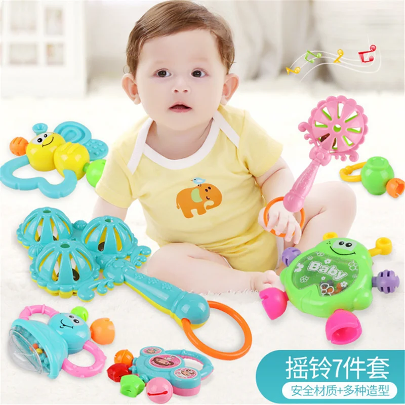 7pcs/Lot Infant Baby Toys Rattles For 0-12 Months Newborn Kids Hand Bell Children Developmental ABS Games Baby Toys
7pcs/Lot Infant Baby Toys Rattles For 0-12 Months Newborn Kids Hand Bell Children Developmental ABS Games Baby Toys