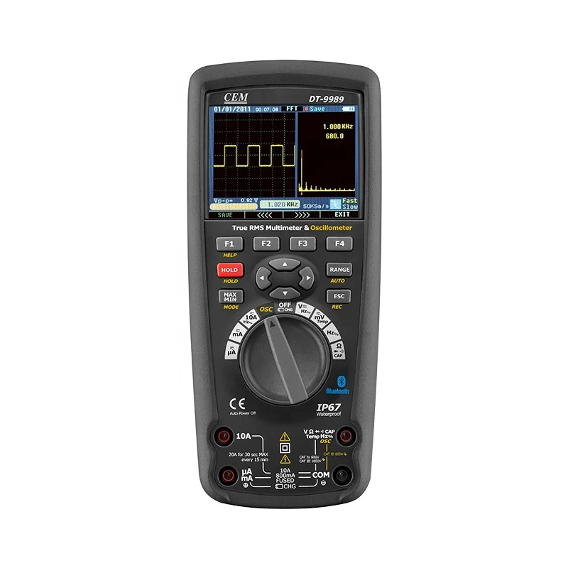 DT-9989 Digital Multimeter Oscilloscope LCD Color Screen USB Professional Current Voltage Test Electrician Tools
DT-9989 Digital Multimeter Oscilloscope LCD Color Screen USB Professional Current Voltage Test Electrician Tools