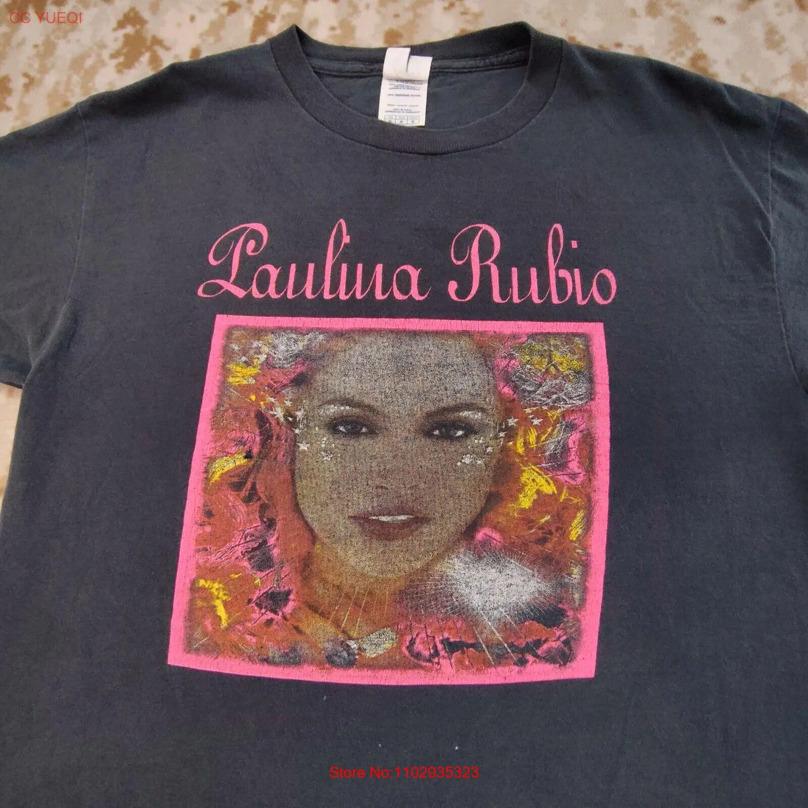 Vtg Paulina Rubio футболка с изображением девушки борницы мексиканской рэп средний
