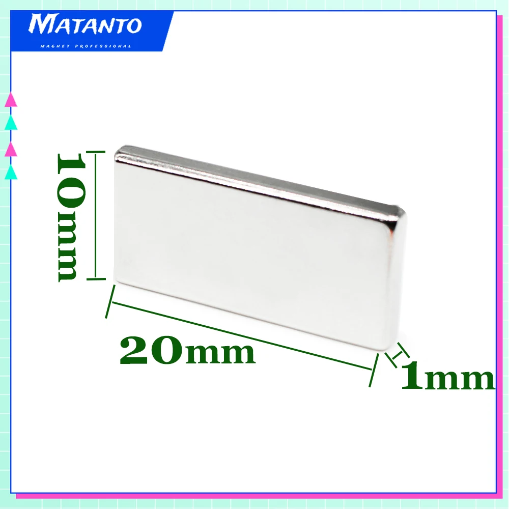 10/20/50/100/150/200/300PCS 20x10x1 Rectangular Strong Rare Earth Neodymium Magnet N35 Block Permanent Magnets 20x10x1mm 20*10*1
10/20/50/100/150/200/300PCS 20x10x1 Rectangular Strong Rare Earth Neodymium Magnet N35 Block Permanent Magnets 20x10x1mm 20*10*1
