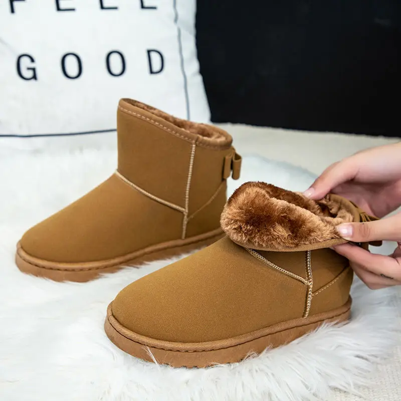 Women's Ankle Boots Fluffy Shoes Warm Winter Fur Sliders House for Women Booties Non-slip Bow-knot Soft Genuine Plush Home Shoes
Women's Ankle Boots Fluffy Shoes Warm Winter Fur Sliders House for Women Booties Non-slip Bow-knot Soft Genuine Plush Home Shoes