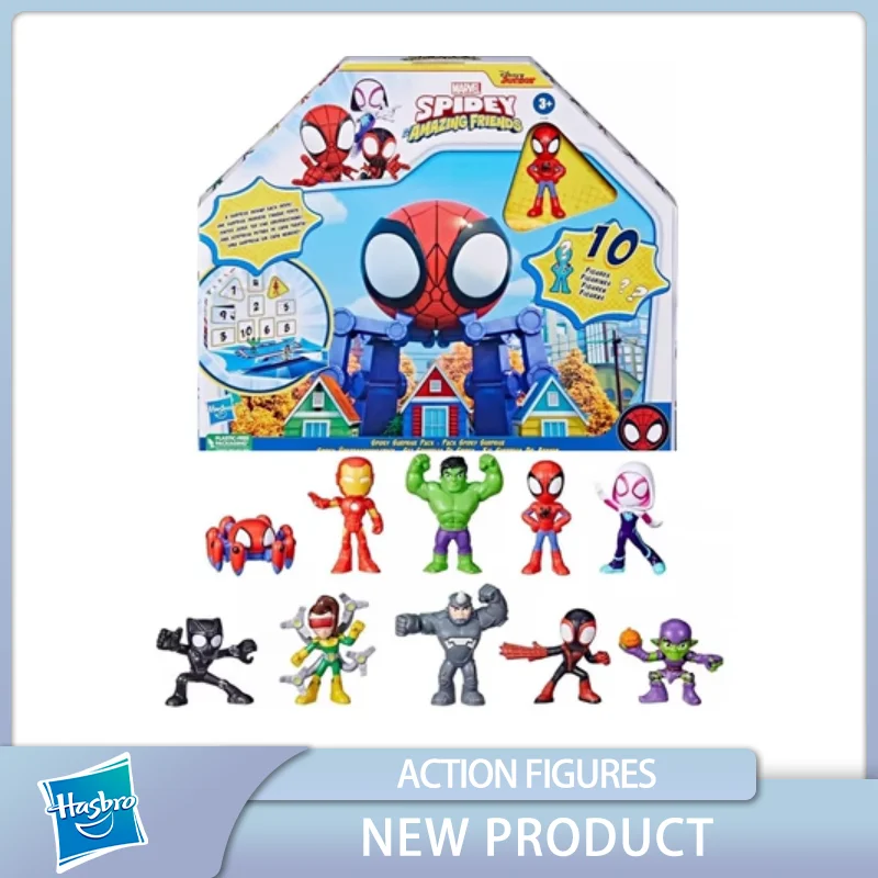 Оригинальные мини-фигурки Marvel Hasbro, Человек-паук и его удивительные друзья, 10 шт., лучший подарок для ребенка
Оригинальные мини-фигурки Marvel Hasbro, Человек-паук и его удивительные друзья, 10 шт., лучший подарок для ребенка