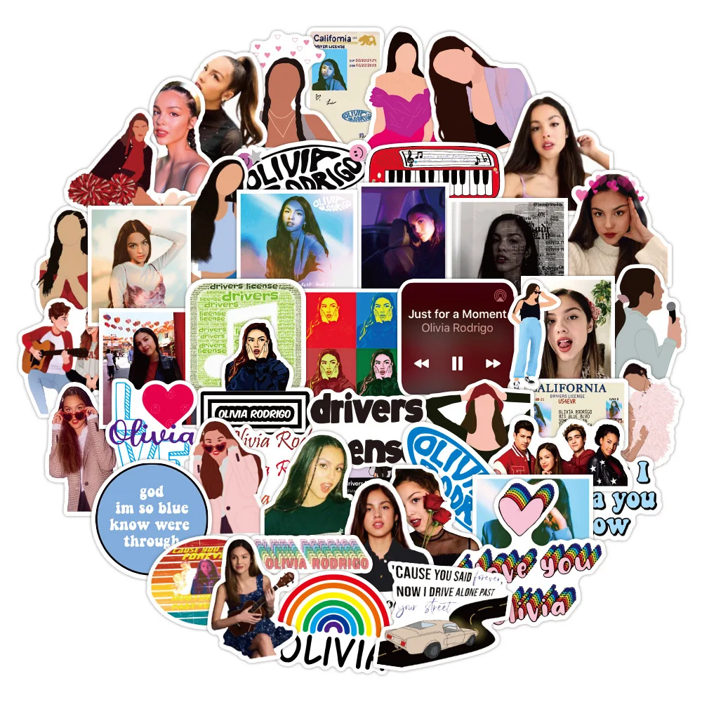 Star Singer Olivia Rodrigo Stickers Waterproof Car Luggage Laptop Phone Scrapbook Vinyl Decals Graffiti Sticker Toys Gifts
Star Singer Olivia Rodrigo Stickers Waterproof Car Luggage Laptop Phone Scrapbook Vinyl Decals Graffiti Sticker Toys Gifts