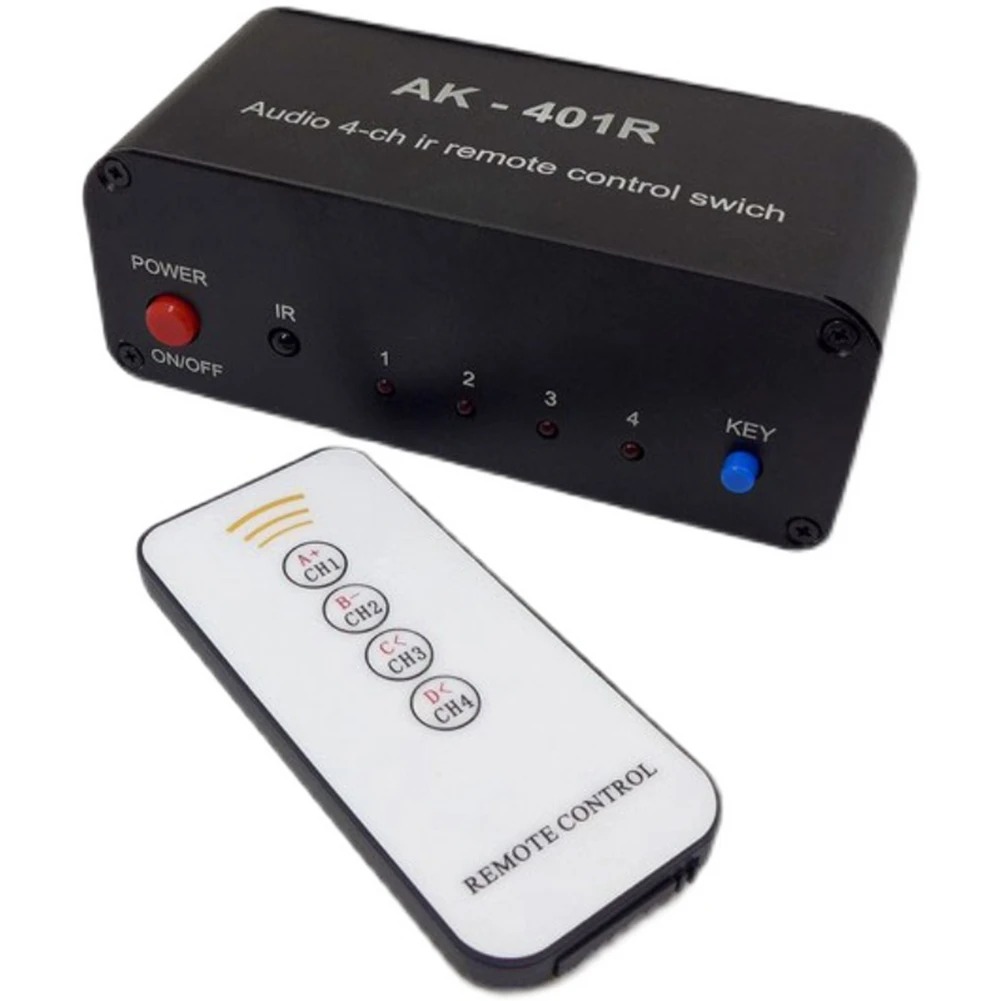 AK-401R 1 Input 4 Output RCA Audio Distributor Signal Selector Source Switcher Tone Volume for Amplifier Board
AK-401R 1 Input 4 Output RCA Audio Distributor Signal Selector Source Switcher Tone Volume for Amplifier Board