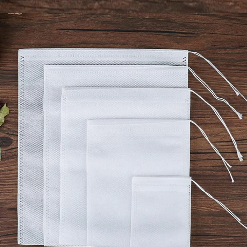 50/100pcs Non-woven Fabric Tea Bags Tea Filter Bags for Spice Tea Infuser with String Heal Seal Spice Filters Teabags
50/100pcs Non-woven Fabric Tea Bags Tea Filter Bags for Spice Tea Infuser with String Heal Seal Spice Filters Teabags