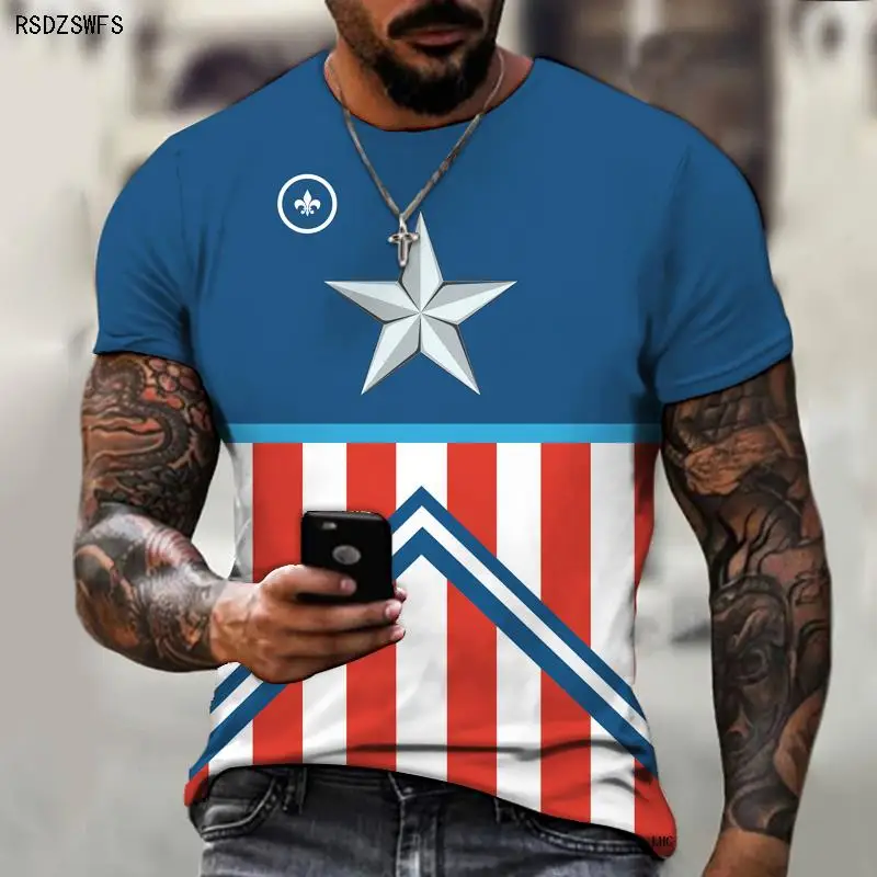 Men's Shirt Exclusive Design, Striped Color Stitching 3D Printing, Round Neck T-shirt, High-quality Clothing, Oversize S-5XL
Men's Shirt Exclusive Design, Striped Color Stitching 3D Printing, Round Neck T-shirt, High-quality Clothing, Oversize S-5XL