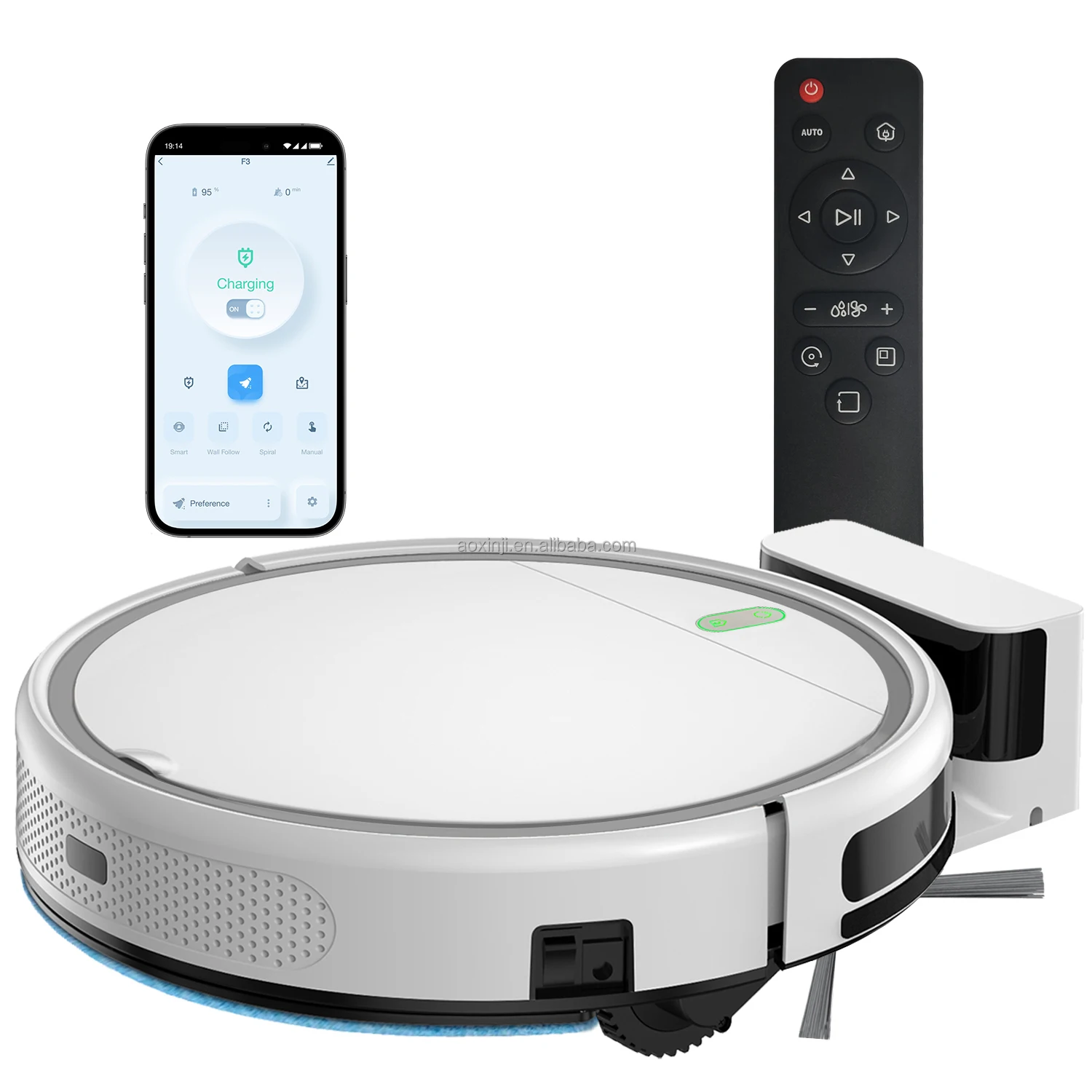 Self Charging Vacuum Robot Cleaner Automatic Robot Vacuum Cleaner WiFi App Control Smart Sweep Robot Vacuum Cleaner with Mopping
Self Charging Vacuum Robot Cleaner Automatic Robot Vacuum Cleaner WiFi App Control Smart Sweep Robot Vacuum Cleaner with Mopping