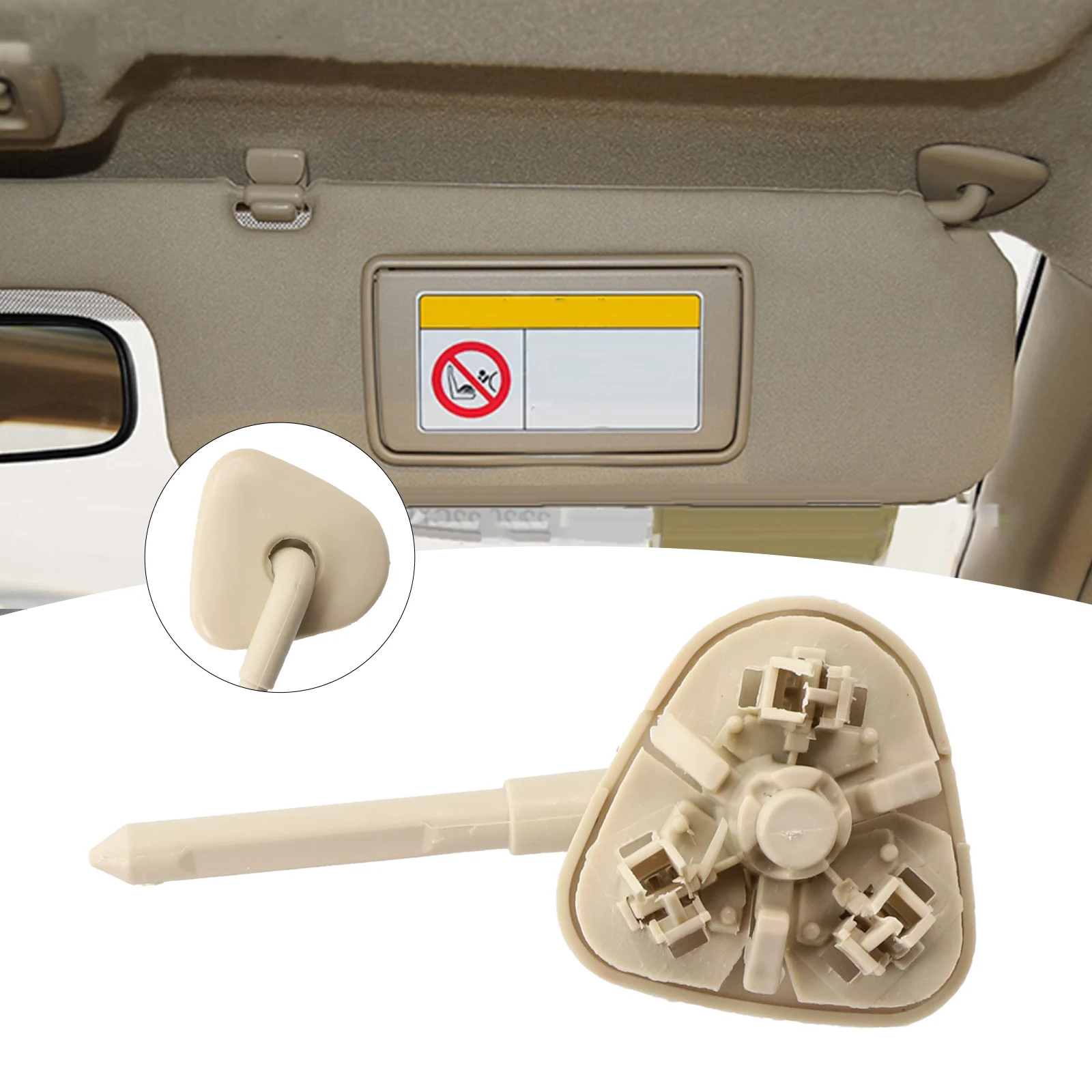 Fixed Clip Sun Visor Clips Beige Car Accessories Durable Fastener Plastic Replacement Rotation Shaft High Quality
Fixed Clip Sun Visor Clips Beige Car Accessories Durable Fastener Plastic Replacement Rotation Shaft High Quality