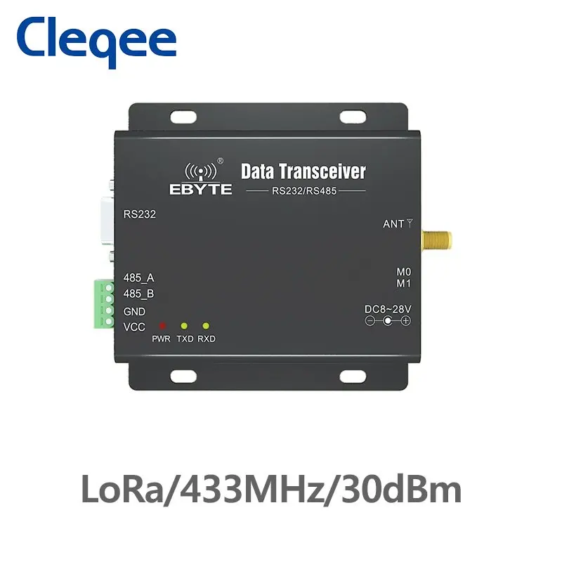 E32-DTU-433L30 Lora Long Range RS232 RS485 SX1278 SX1276 1W IoT Wireless Transceiver 30dBm Transmitter Receiver 433mhz Module
E32-DTU-433L30 Lora Long Range RS232 RS485 SX1278 SX1276 1W IoT Wireless Transceiver 30dBm Transmitter Receiver 433mhz Module