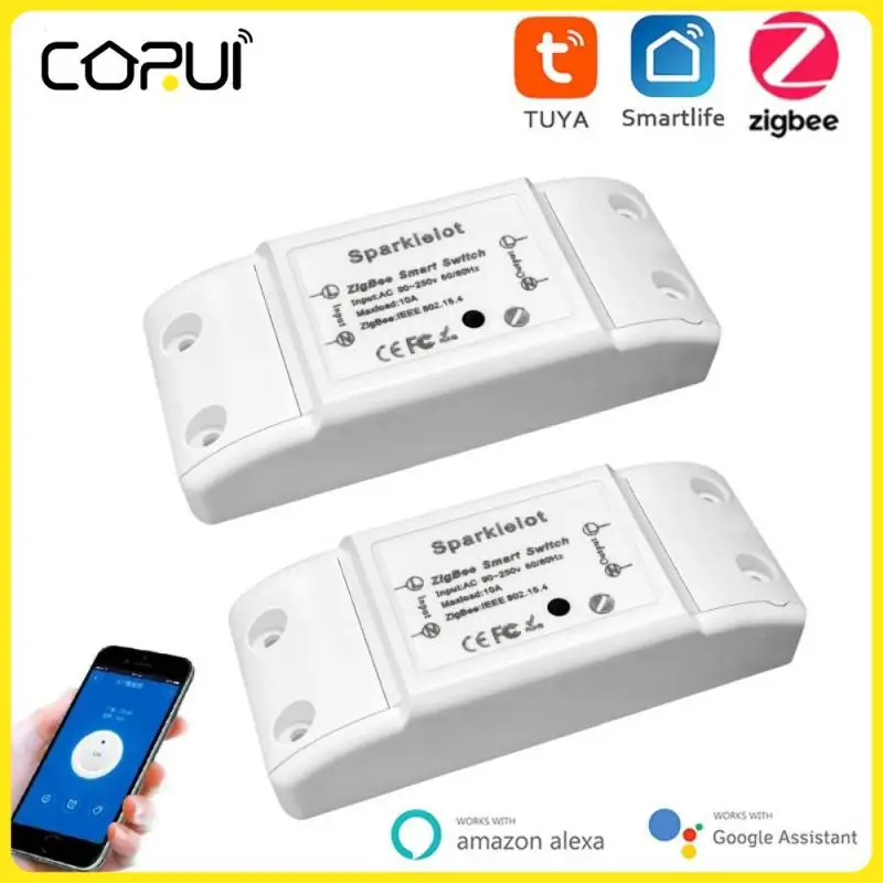 Tuya ZigBee3.0 Smart Light Switch Moudle 10A Universal Breaker Timer APP Wireless Remote Control Work With Alexa Google Home
Tuya ZigBee3.0 Smart Light Switch Moudle 10A Universal Breaker Timer APP Wireless Remote Control Work With Alexa Google Home