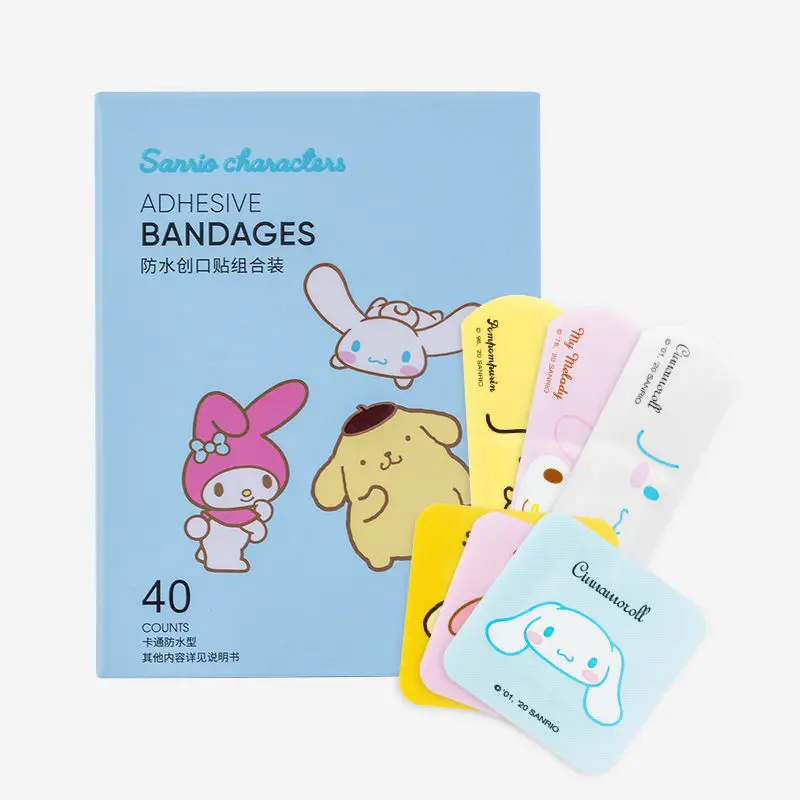 

Cinnamoroll My Melody Anime Sanrio Kawaii Band-Aid Waterproof Breathable Cute Cartoon Pompompurin Injured Patch Toys for Kids