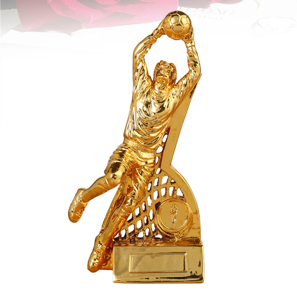Small Award Trophy Resin Reward Prizes Decoration Football Goalkeeper Awards Trophy with Base for Game Sports Gift (Golden)
Small Award Trophy Resin Reward Prizes Decoration Football Goalkeeper Awards Trophy with Base for Game Sports Gift (Golden)