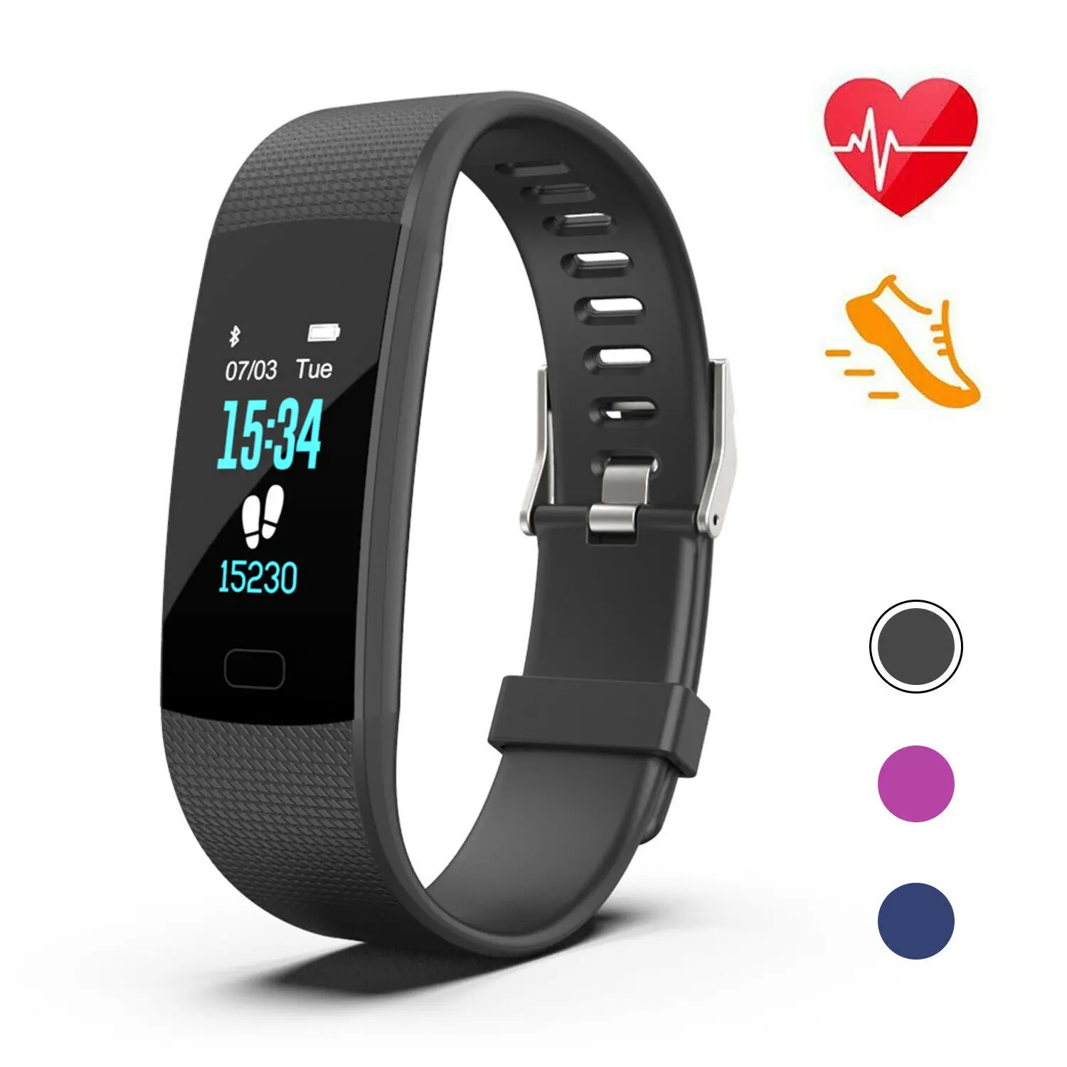 Fitness Tracker Smart Watch Bracelet Wristband Fitbit Style Activity Monitor
Fitness Tracker Smart Watch Bracelet Wristband Fitbit Style Activity Monitor