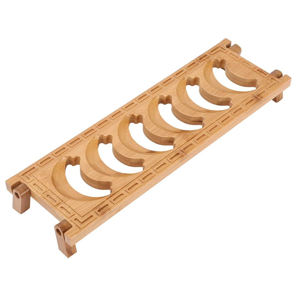 6 Grid Natural Bamboo Teacup Holder Cup Draining Rack Organizer Ware Accessories
6 Grid Natural Bamboo Teacup Holder Cup Draining Rack Organizer Ware Accessories