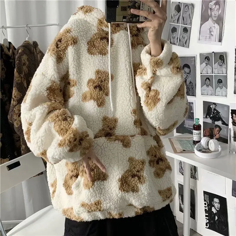 Men Spring Harajuku Loose Sweatshirt Autumn Man All-match Hoodies Teddy Coat M-3XL Korea Long Sleeve Pocket Oversized Hoodie Y2k
Men Spring Harajuku Loose Sweatshirt Autumn Man All-match Hoodies Teddy Coat M-3XL Korea Long Sleeve Pocket Oversized Hoodie Y2k