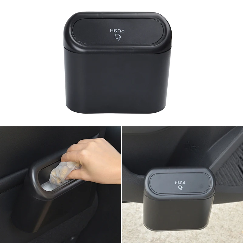 Car Trash Bin Hanging Vehicle Garbage Dust Case Storage Box Black ABS Square Pressing Type Trash Can Auto Interior Accessories
Car Trash Bin Hanging Vehicle Garbage Dust Case Storage Box Black ABS Square Pressing Type Trash Can Auto Interior Accessories