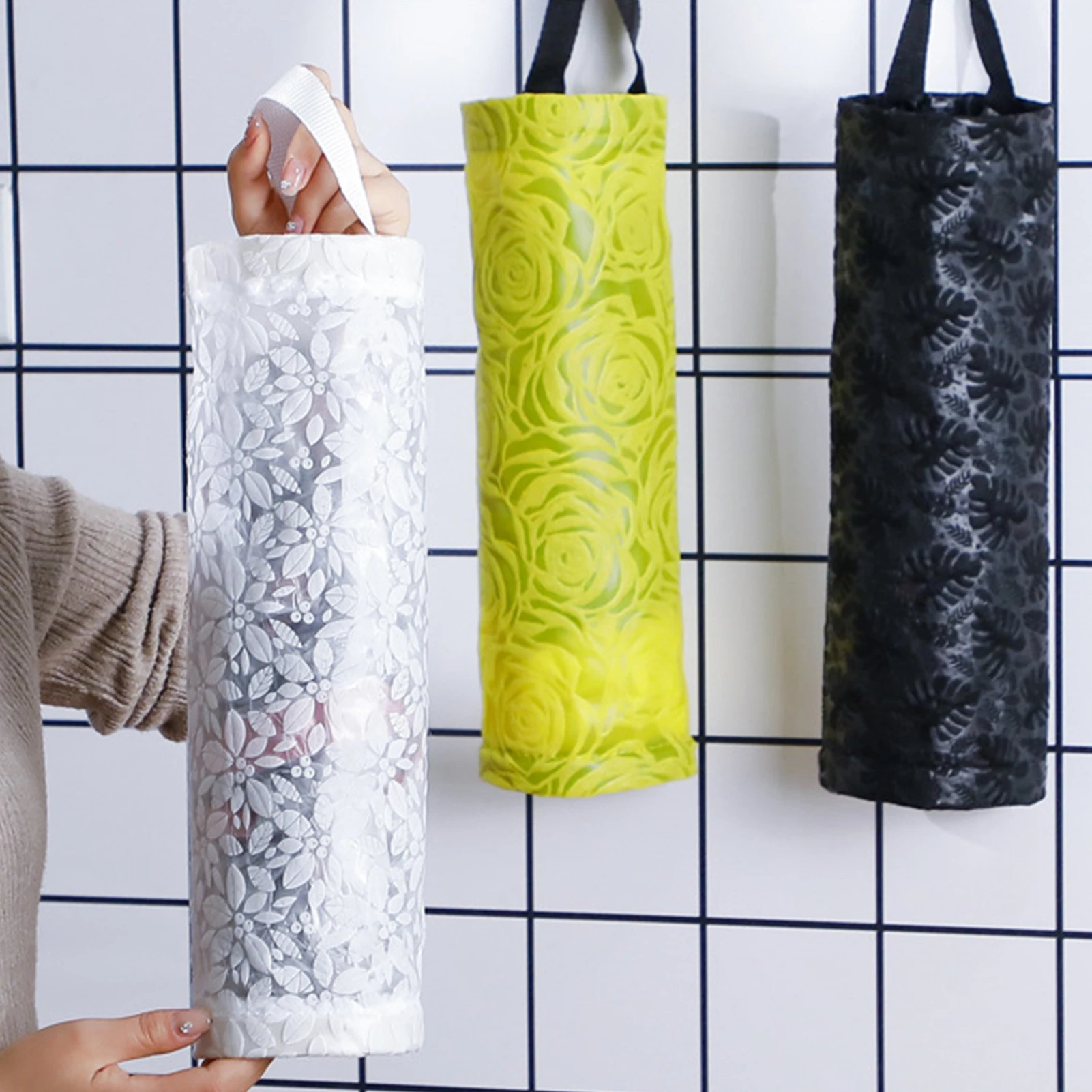 White/Black Plastic Home Grocery Bags Holder Wall Mount Bag Holder Dispenser Hanging Storage Trash Kitchen Garbage Organizer
White/Black Plastic Home Grocery Bags Holder Wall Mount Bag Holder Dispenser Hanging Storage Trash Kitchen Garbage Organizer