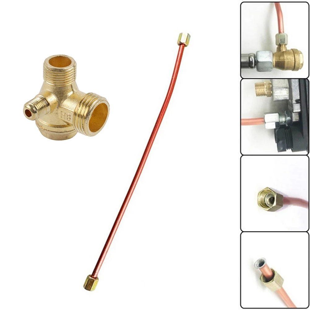Durable And Practical Check Valve Tube 2pcs 9mm Hex Nut Air Compressor Copper+Aluminum Flared Mouth G1/8 Thread
Durable And Practical Check Valve Tube 2pcs 9mm Hex Nut Air Compressor Copper+Aluminum Flared Mouth G1/8 Thread